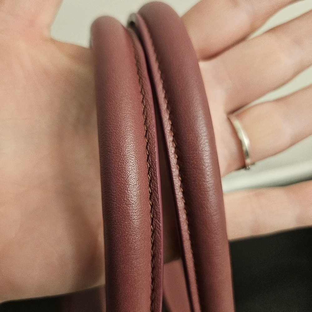 🌸 Christian Dior Medium Leather Book Tote – Dark Mauve | Entrupy COA 🌸 - Picture 11 of 16